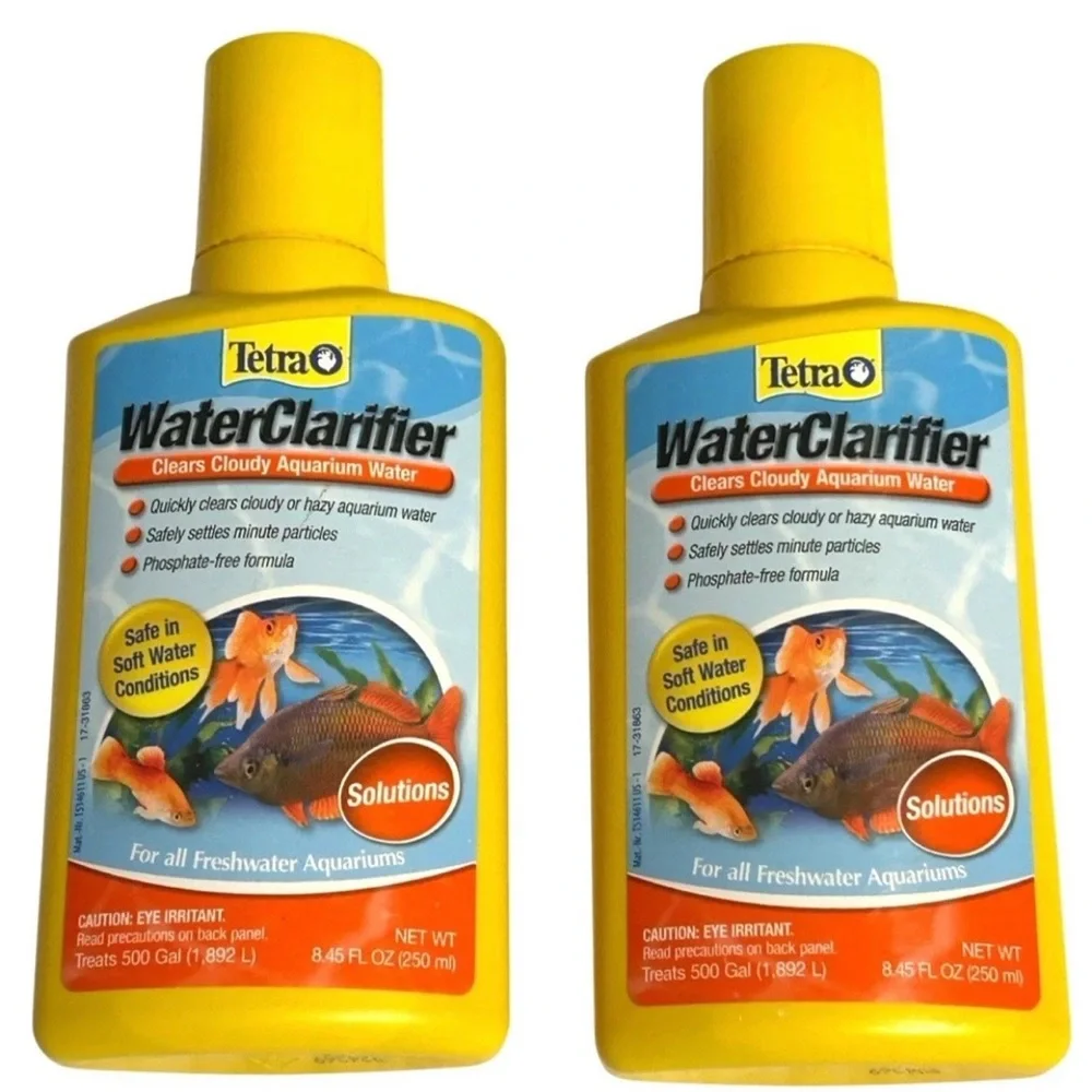 Lot of 2 TETRA Water Clarifier for Freshwater Aquariums Each Treats 500 Gallons
